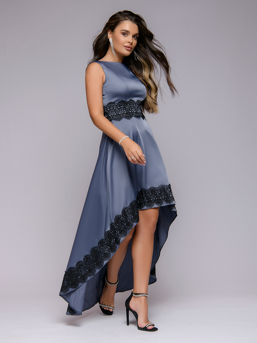 

Платье женское 1001dress 0142101-00951 серое 40 RU, 0142101-00951