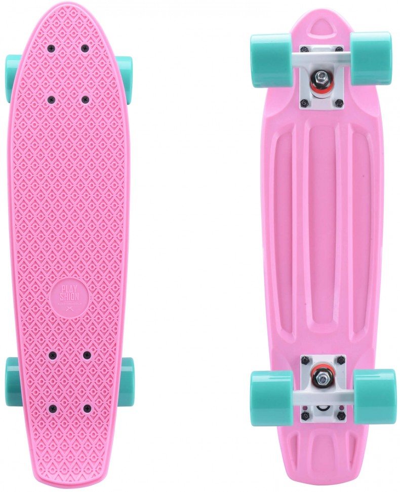 Пенни борд Plank Miniboard 55,8х14,5 см, розовый