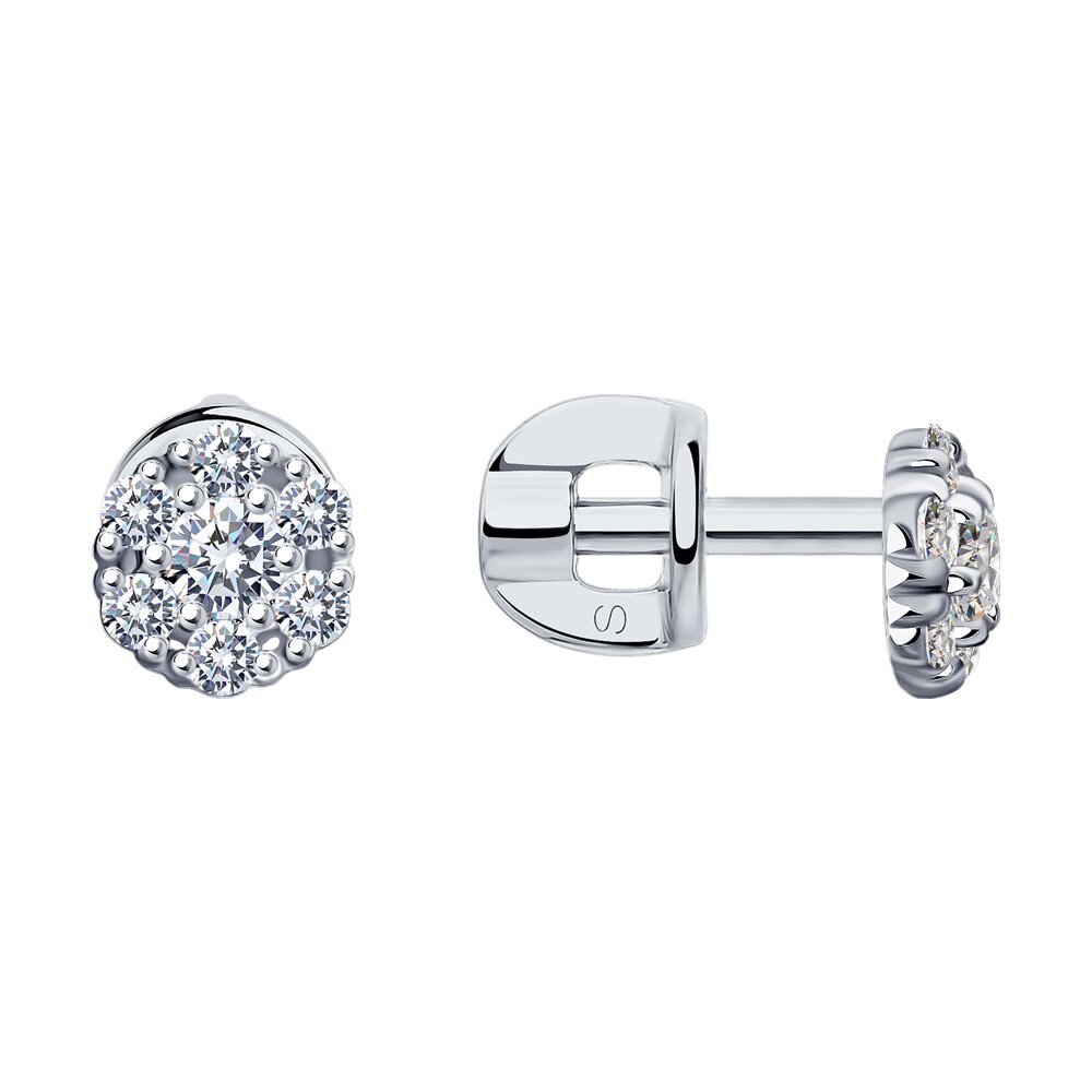 

Серьги из золота SOKOLOV 027460-3, фианит, 027460-3
