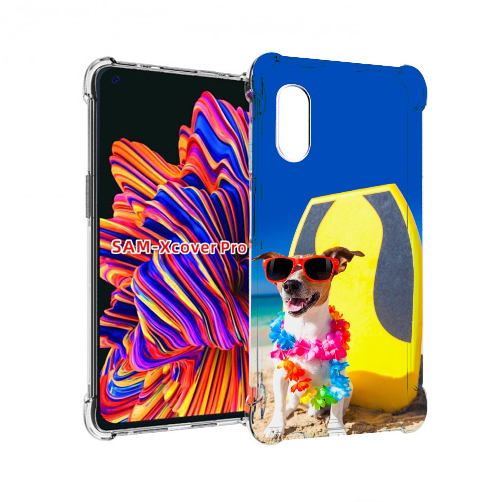 

Чехол MyPads Гавайская-собака для Samsung Galaxy Xcover Pro 1, Прозрачный, Tocco