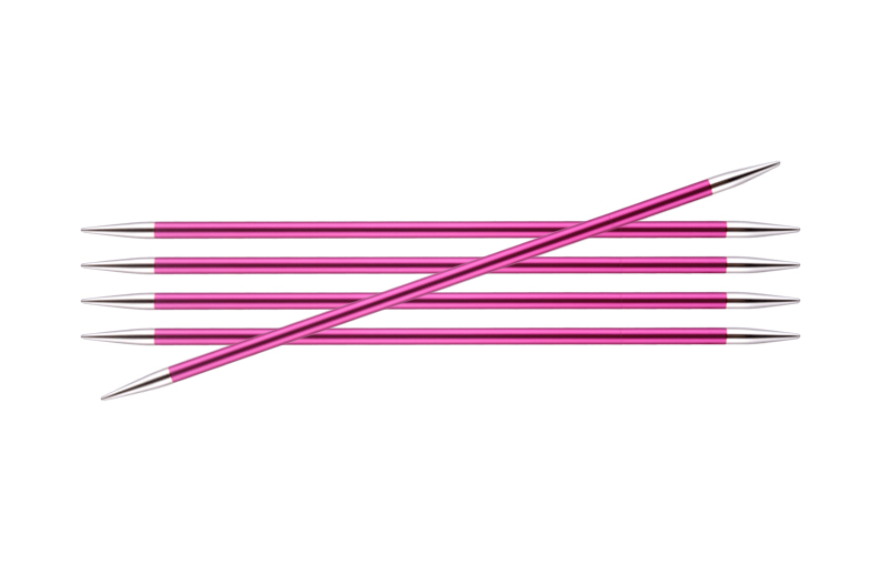 

Спицы чулочные "Zing", 5 мм, 15 см, 5 штук в упаковке, Розовый, Zing