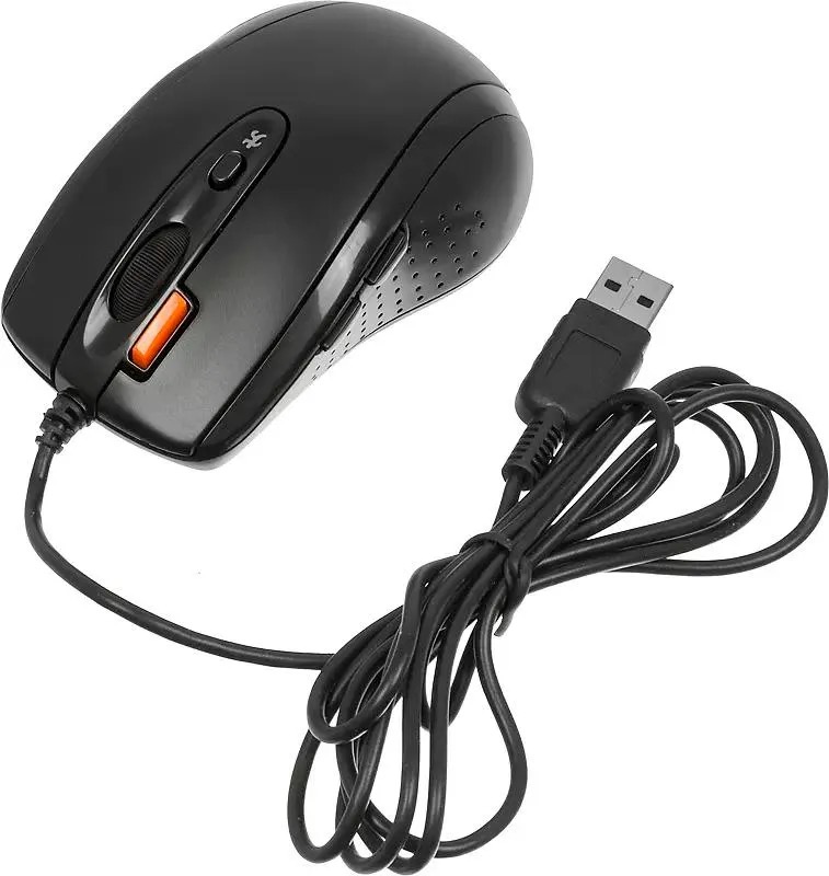 Мышь A4TECH V-Track Padless N-70FX, оптическая, проводная, USB, черный