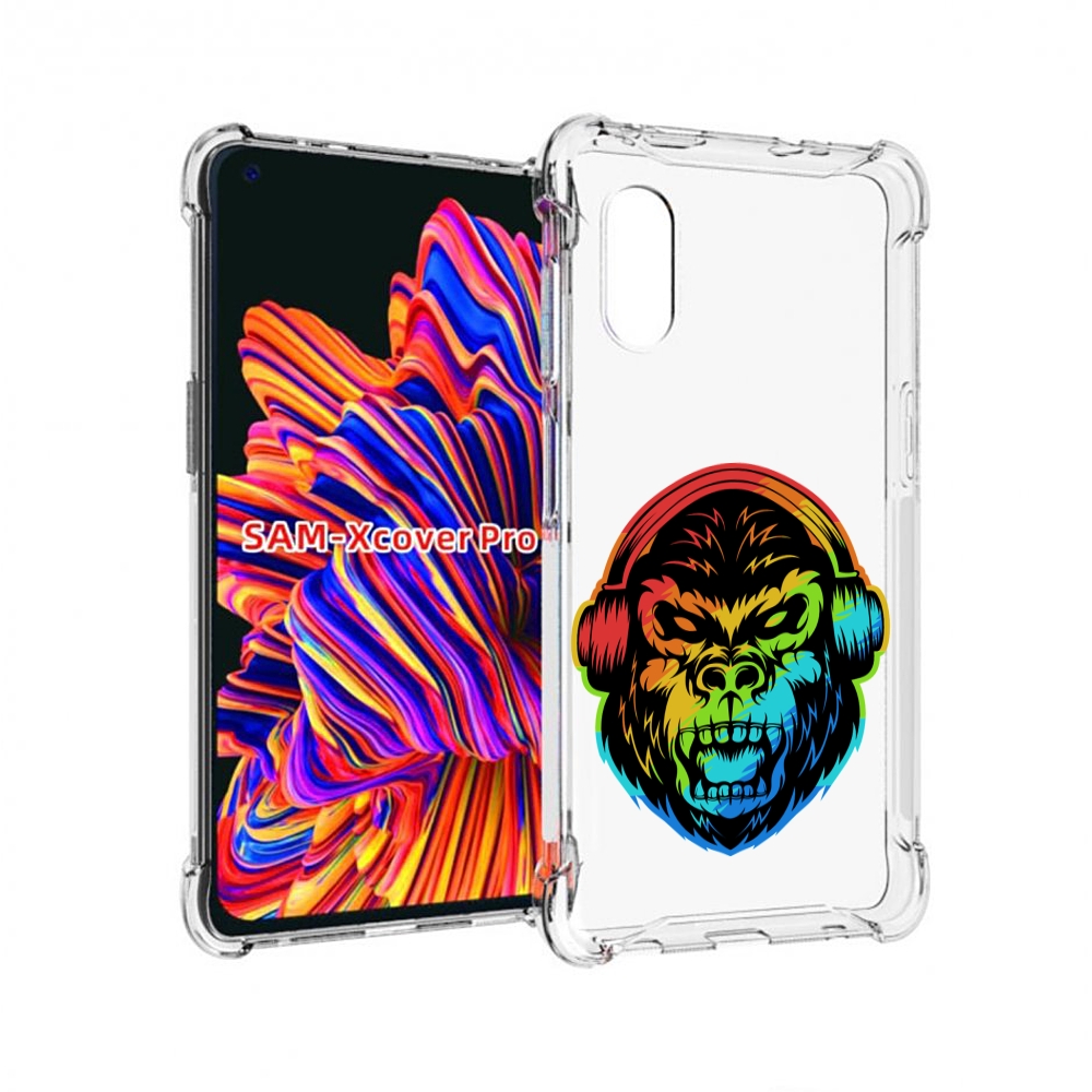 

Чехол MyPads Горилла-в-наушниках для Samsung Galaxy Xcover Pro 1, Прозрачный, Tocco