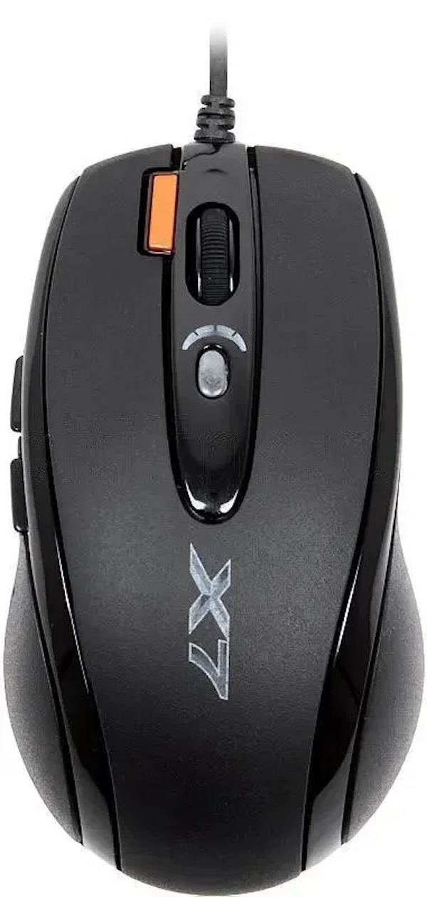 Мышь A4TECH X-718BK, игровая, оптическая, проводная, USB, черный x-718bk usb