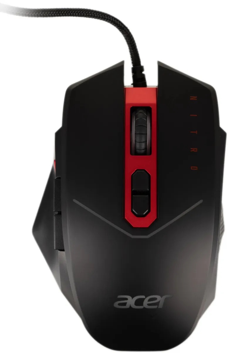 Мышь Acer Nitro NMW120, игровая, оптическая, проводная, USB, черный и красный gp.mce11.01r