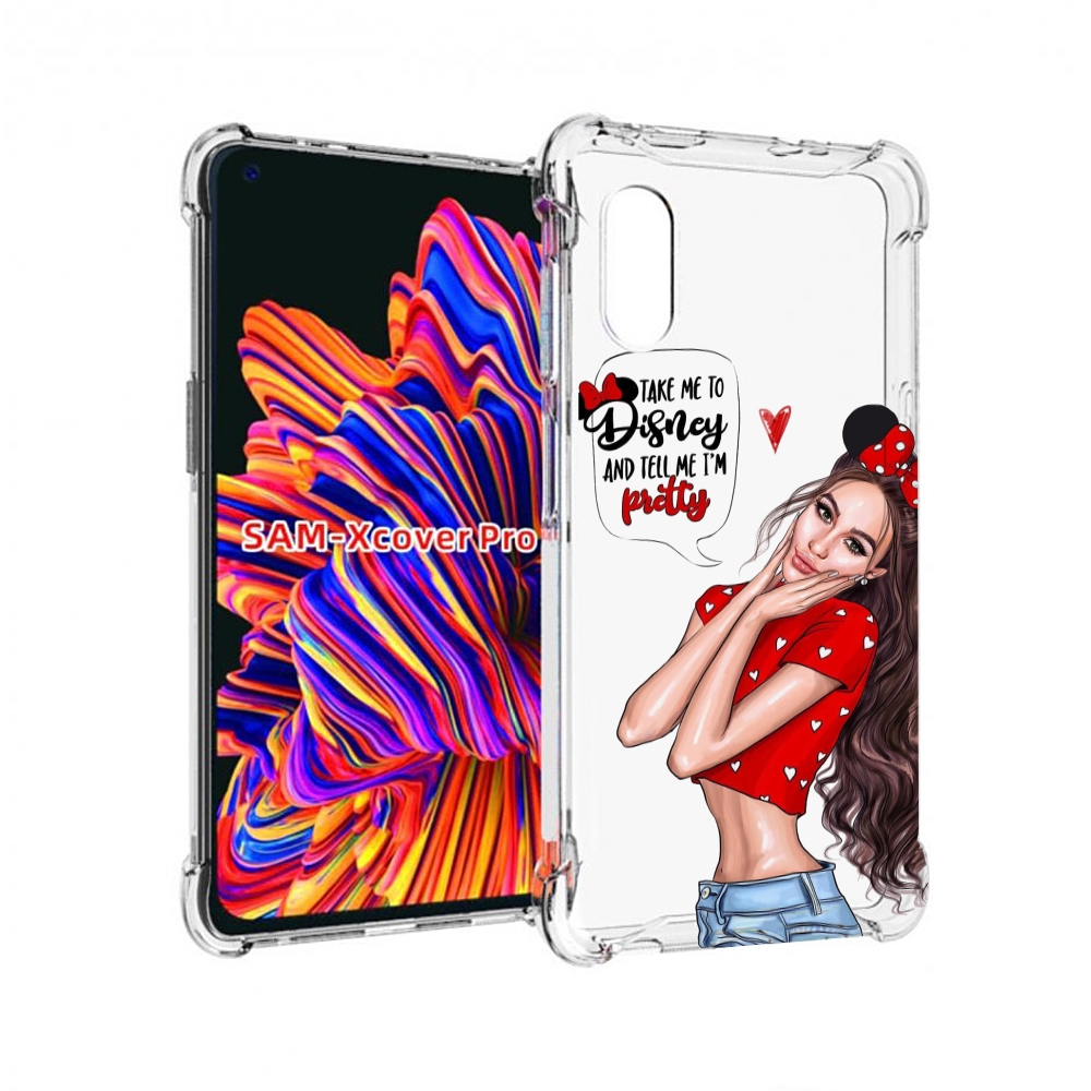 

Чехол MyPads Девушка-Мини женский для Samsung Galaxy Xcover Pro 1, Прозрачный, Tocco