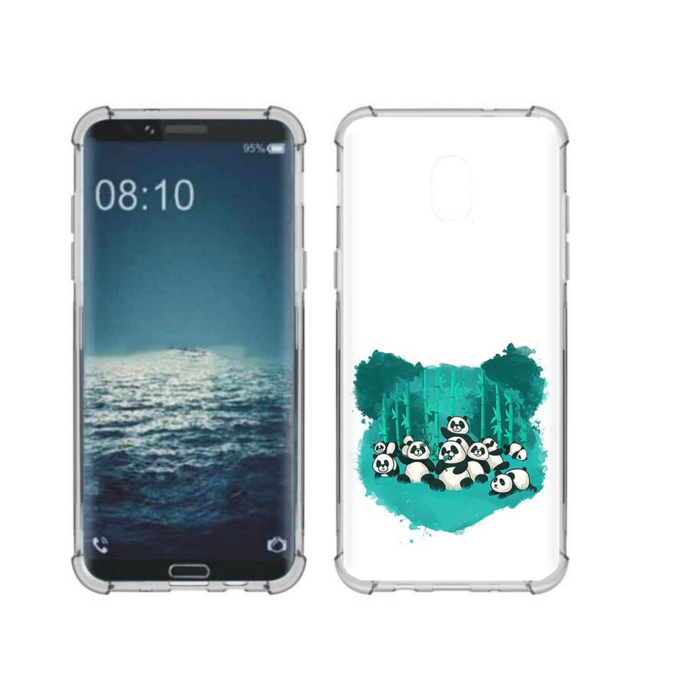 

Чехол MyPads Tocco для Samsung Galaxy J3 нарисованные панды (PT226926.574.508), Прозрачный, Tocco