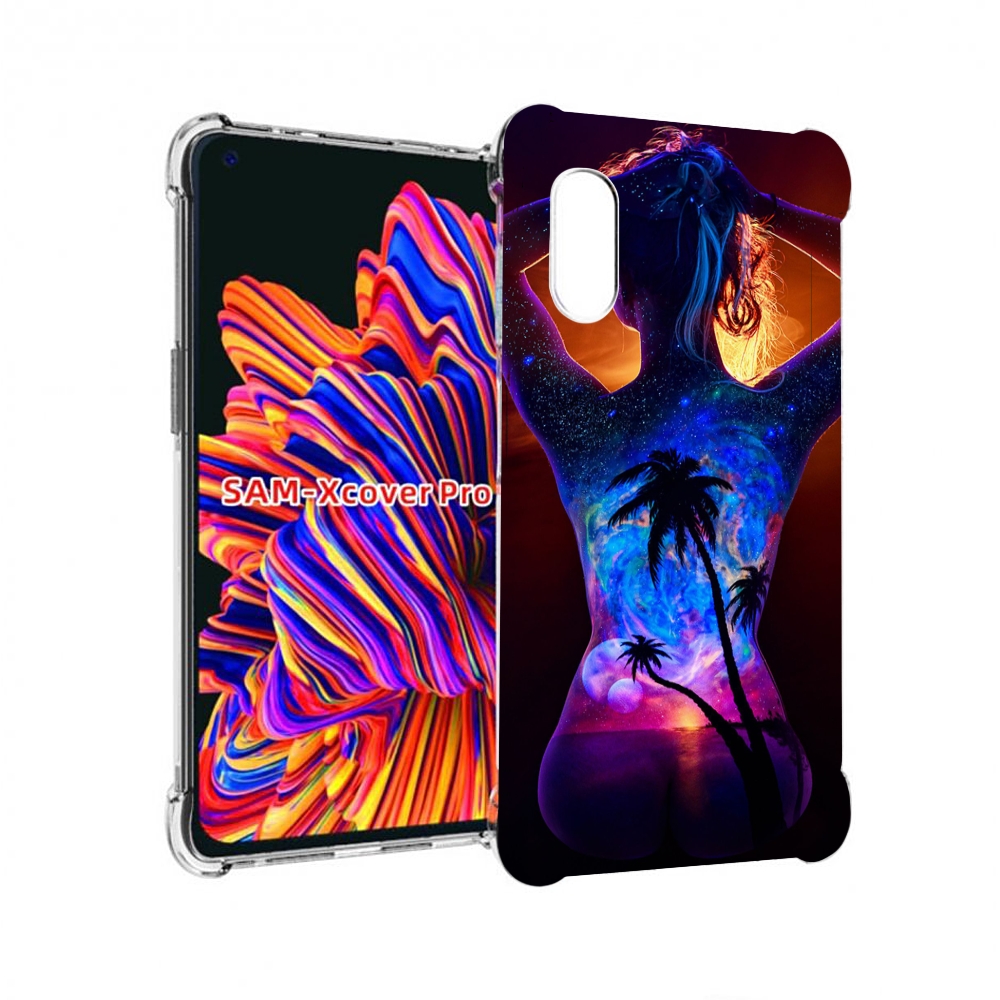 

Чехол MyPads Девушка-и-пальмы женский для Samsung Galaxy Xcover Pro 1, Прозрачный, Tocco