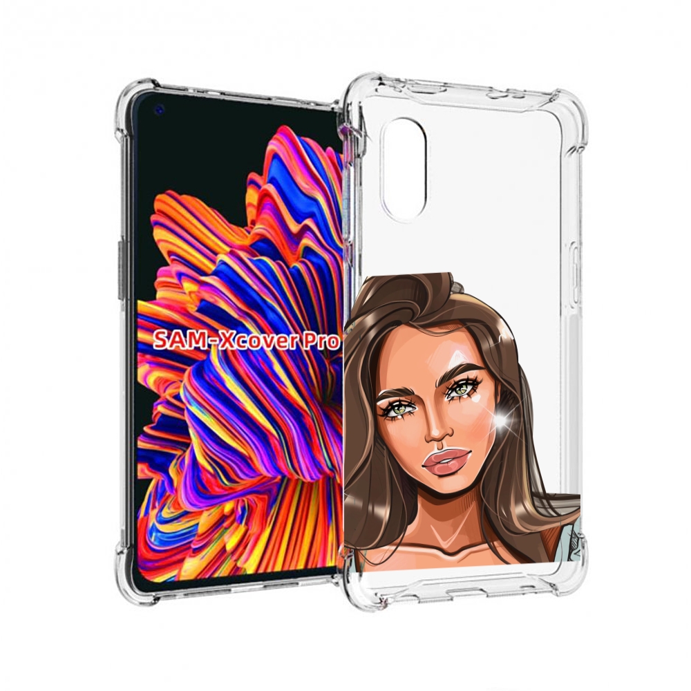 

Чехол MyPads Девушка-с-зелеными-глазами для Samsung Galaxy Xcover Pro 1, Прозрачный, Tocco