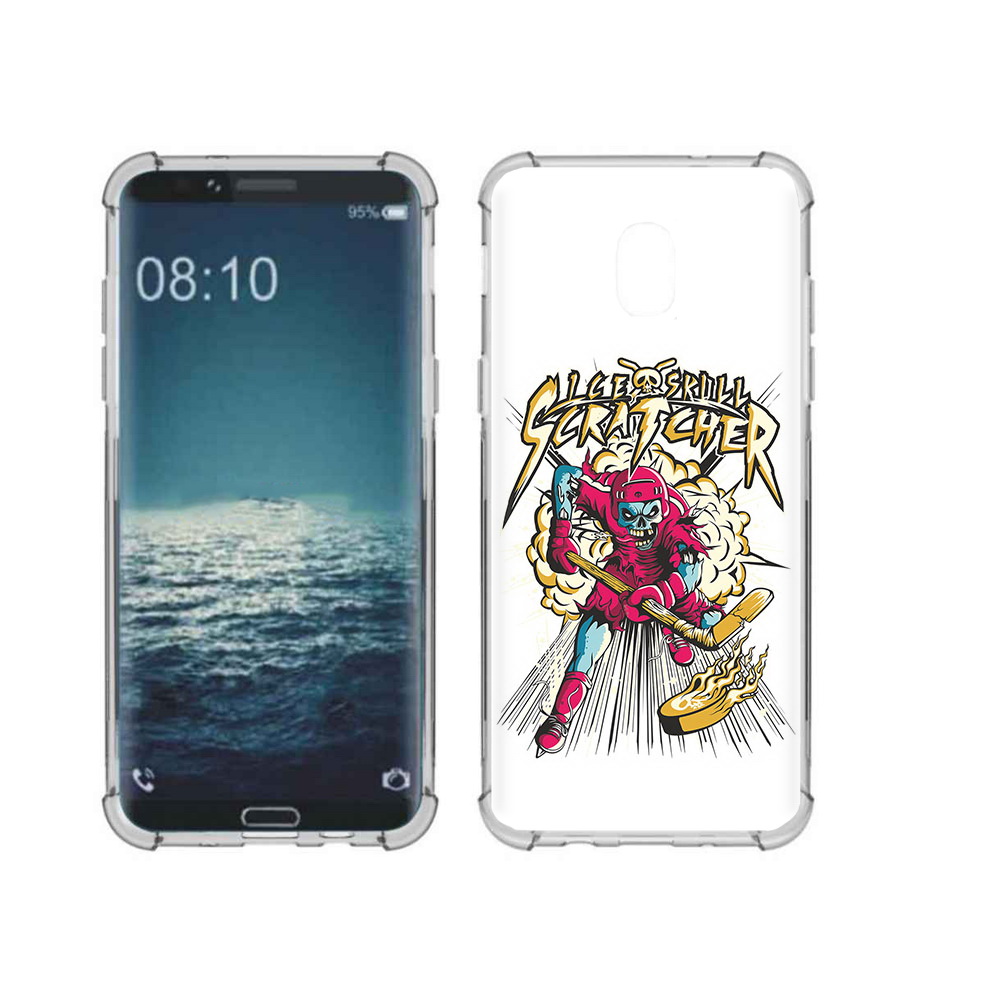 

Чехол MyPads Tocco для Samsung Galaxy J3 нарисованный скелет хоккеист (PT226926.574.514), Прозрачный, Tocco