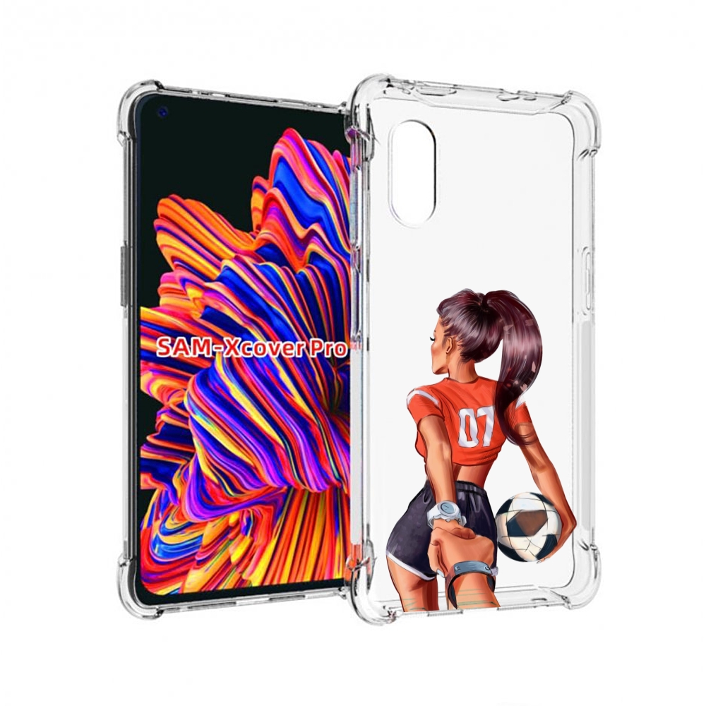

Чехол MyPads Девушка-футболистка женский для Samsung Galaxy Xcover Pro 1, Прозрачный, Tocco
