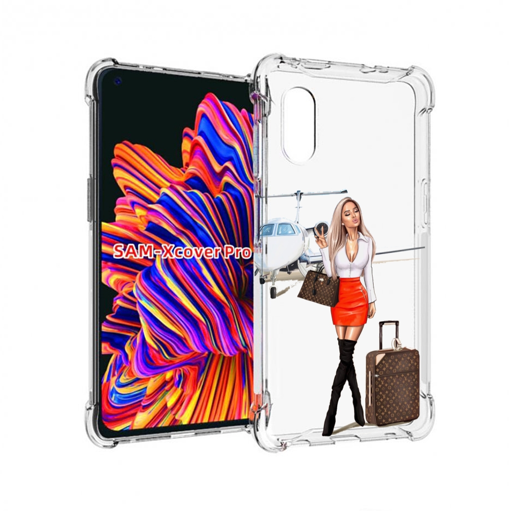

Чехол MyPads Деловая-девушка женский для Samsung Galaxy Xcover Pro 1, Прозрачный, Tocco