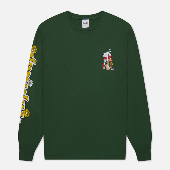 

Мужской лонгслив Ripndip Caterpillar Garden зелёный, Размер M, Caterpillar Garden