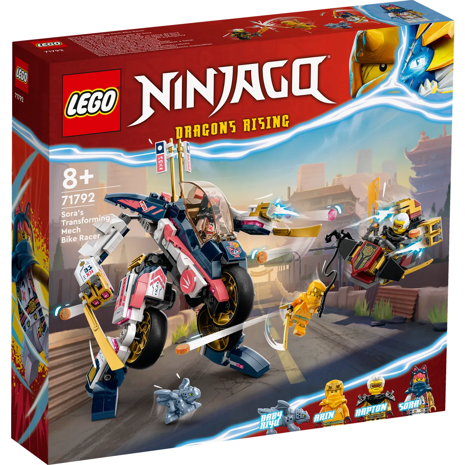 

Конструктор LEGO Ninjago Soras Transforming Mech Bike Racer 71792, 11111