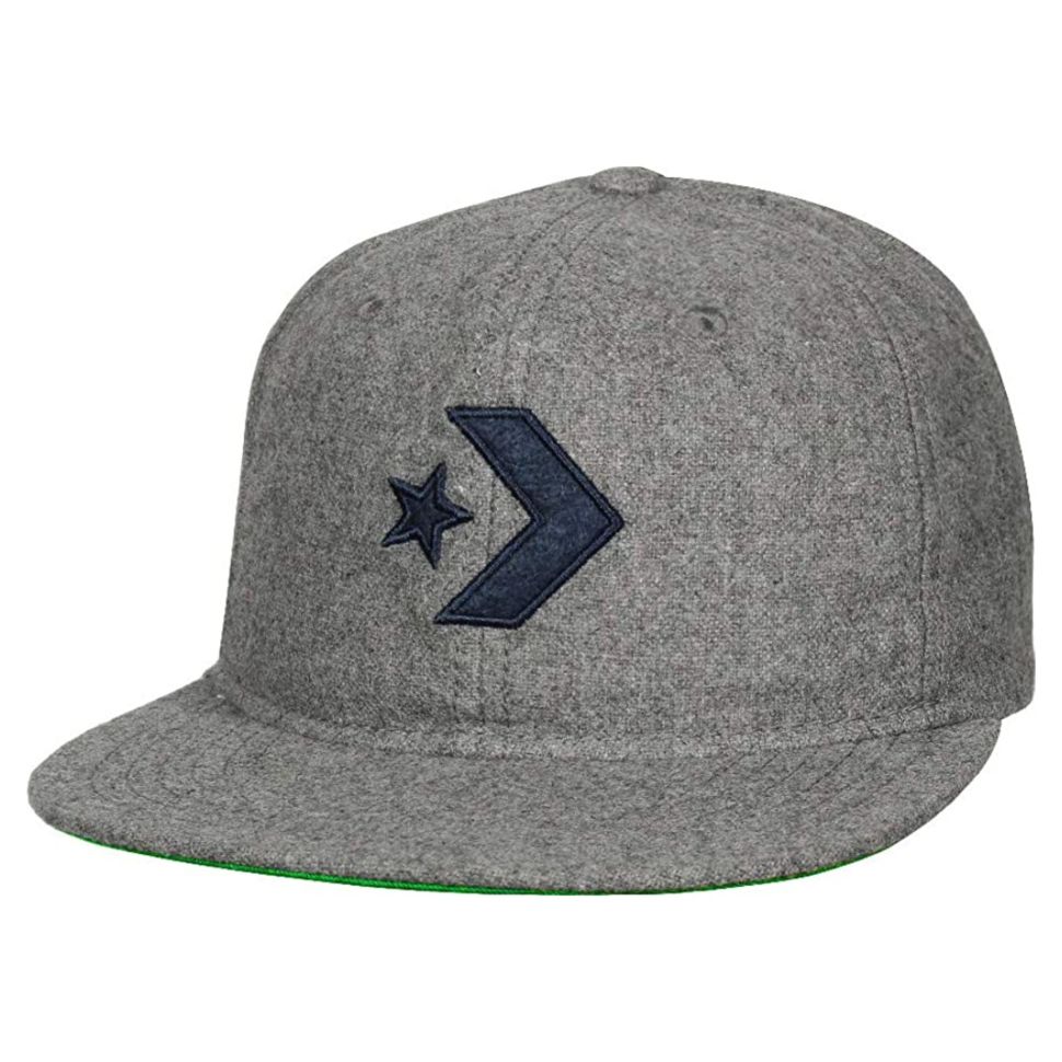 

Бейсболка унисекс Converse Felt Applique Wool 637 Cap серая, one sise, Felt Applique Wool 637 Cap