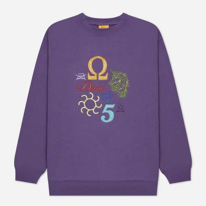 

Мужская толстовка Dime Codex Crew Neck фиолетовый, Размер L, Codex Crew Neck