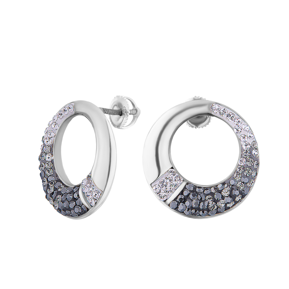 

Серьги-пусеты из серебра с swarovski ЮВЕЛИР КАРАТ 0004C01038, 0004C01038