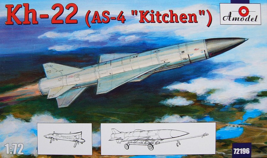 

Сборная модель Amodel 1/72 Х-22 (AS-4 "Kitchen") 72196