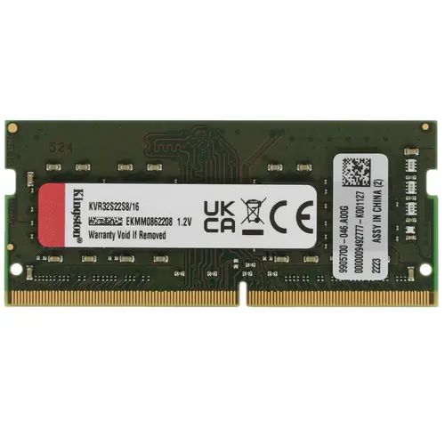 

Оперативная память KINGSTON (KVR32S22S8/16), DDR4 1x16Gb, 3200MHz