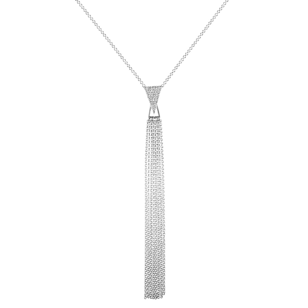 

Колье-галстук из серебра 45 см Element47 80NL3301_KL_001_WG, фианит, 80NL3301_KL_001_WG