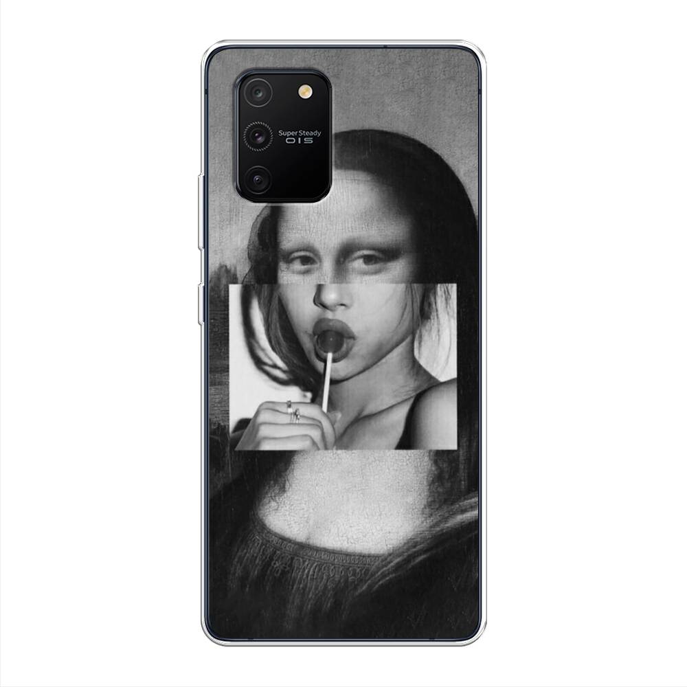 

Чехол Awog на Samsung Galaxy A91/S10 Lite "Mona Lisa sucking lollipop", Разноцветный, 29950-9