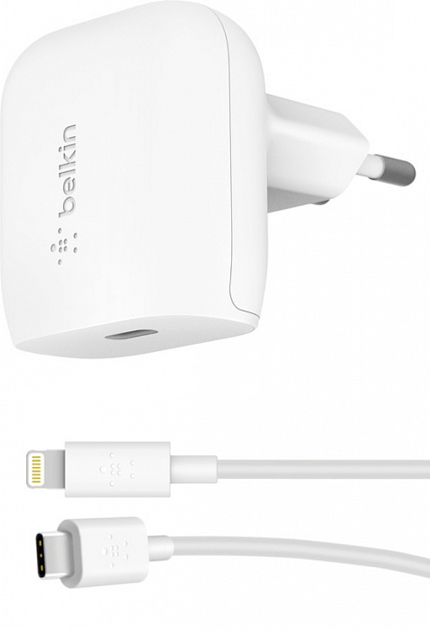 фото Сетевое зарядное устройство belkin f7u096vf04-wht, 1xusb type-c, 3,6 a, white