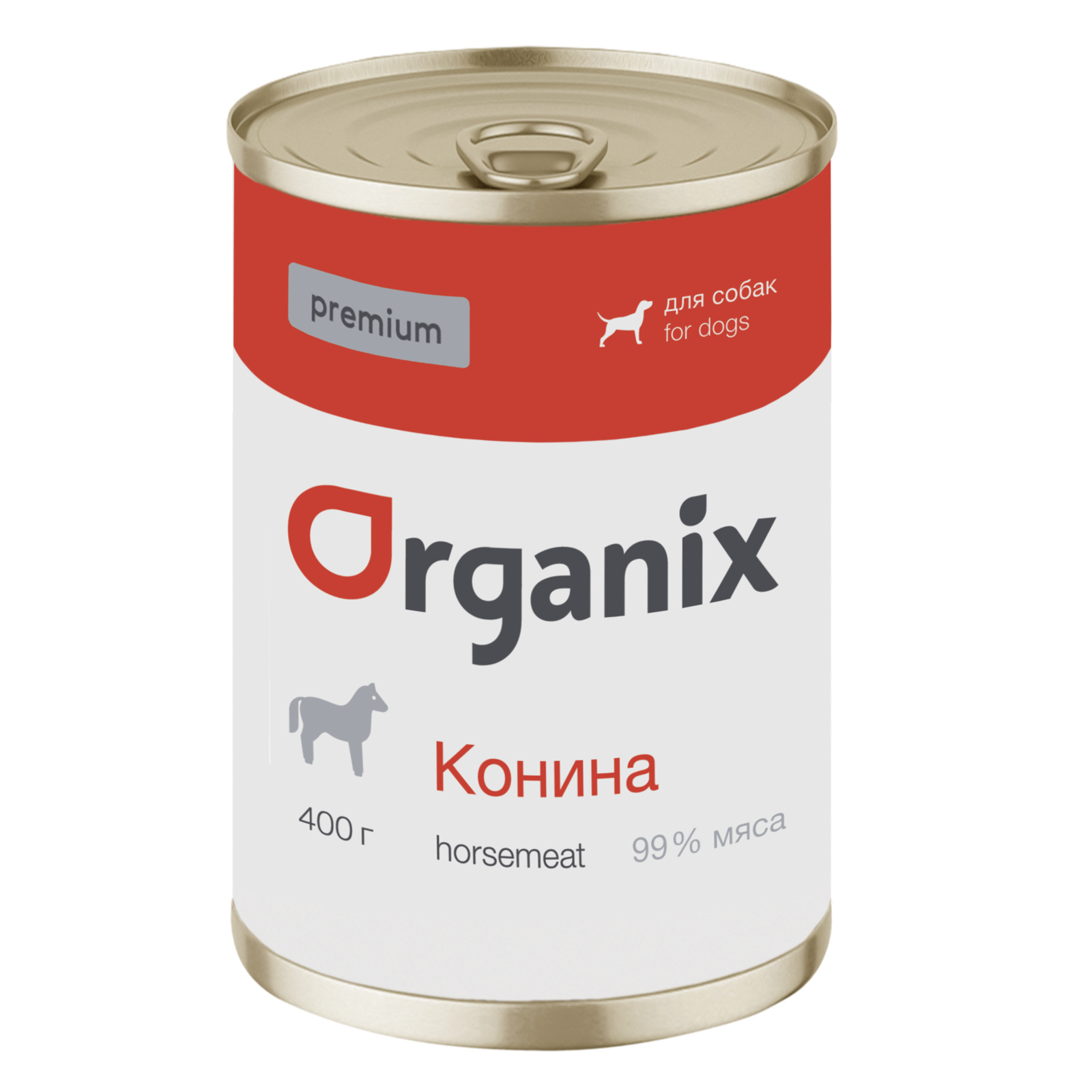 фото Влажный корм для собак organix premium конина, 400г