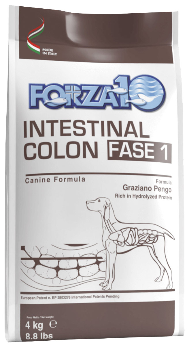 Сухой корм для взрослых собак всех пород Forza10 Intestinal Colon Fase 1, 4 кг