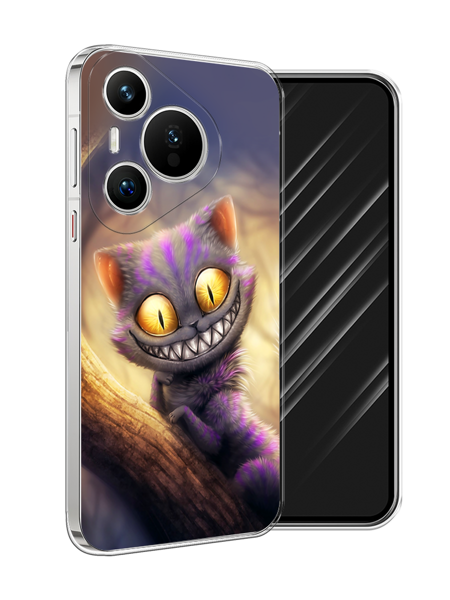 

Чехол Awog на Huawei Pura 70 "Cheshire Cat", Фиолетовый;желтый, 6124050-1