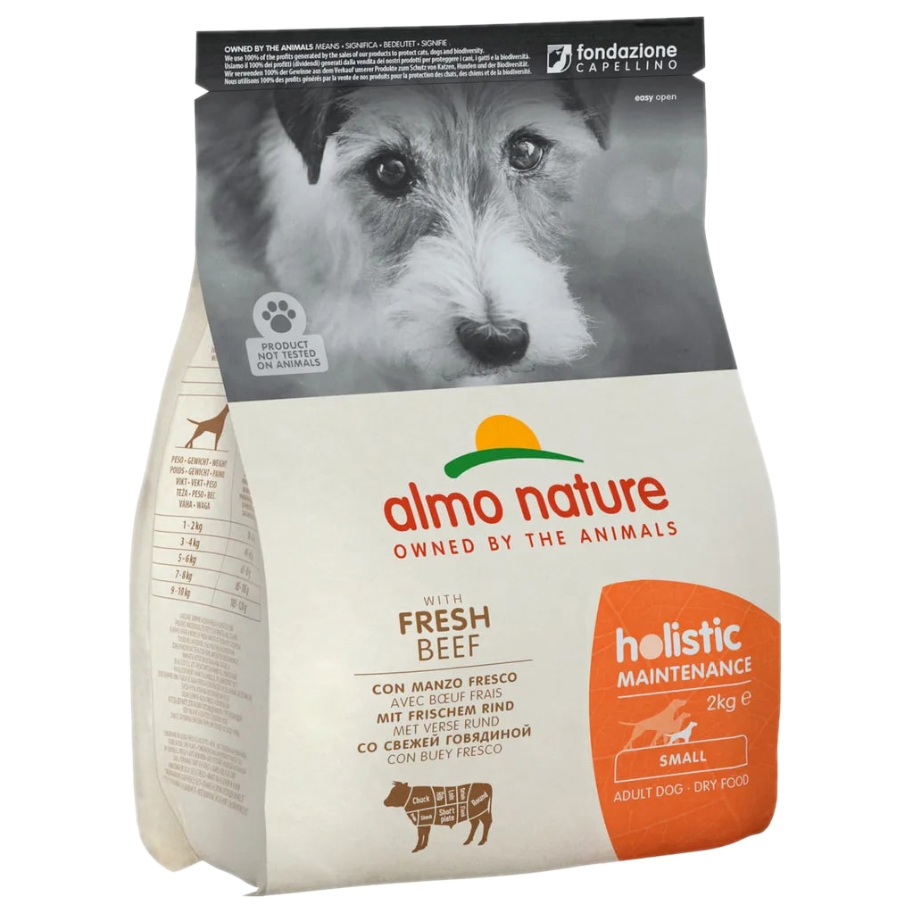 

Сухой корм для собак Almo Nature Adult Dog, говядина, рис, 0,4кг