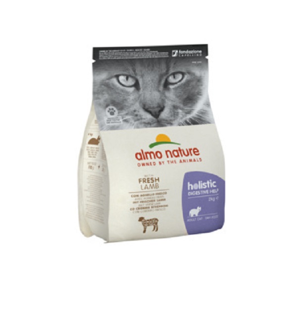 Сухой корм для кошек Almo Nature ADULT CAT с чувствительным пищеварением с ягненком, 0,4кг