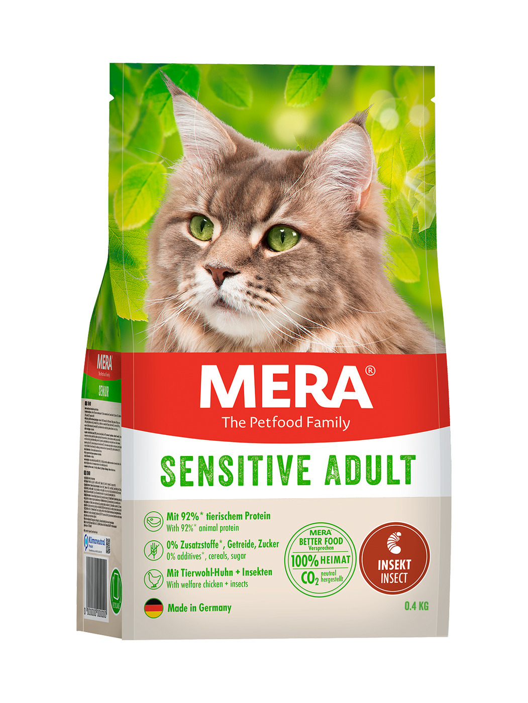 фото Сухой корм для кошек mera cats adult sensitive , курица, 0.4кг