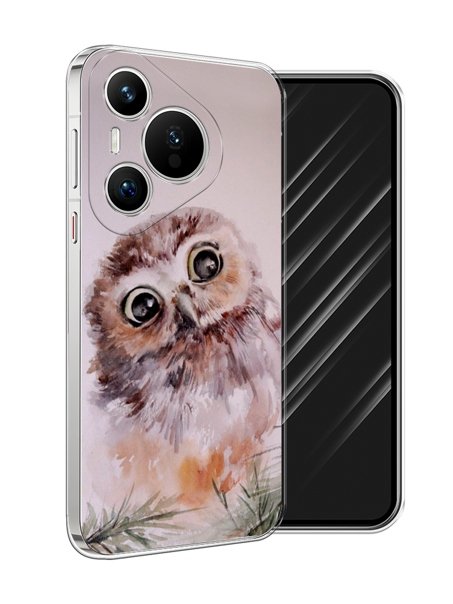 

Чехол Awog на Huawei Pura 70 "Сова на розовом", Розовый;коричневый, 6124050-1