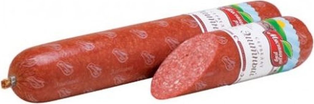 

Колбаса Мясницкий ряд Сервелат Элитный варено-копченая -850 г