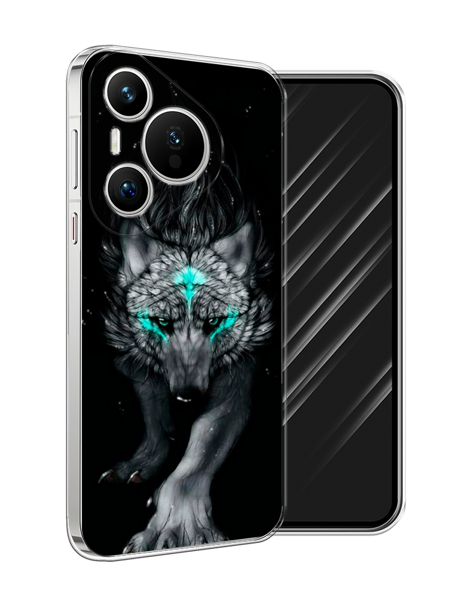 

Чехол Awog на Huawei Pura 70 "Волшебный волк", Черный;серый, 6124050-1