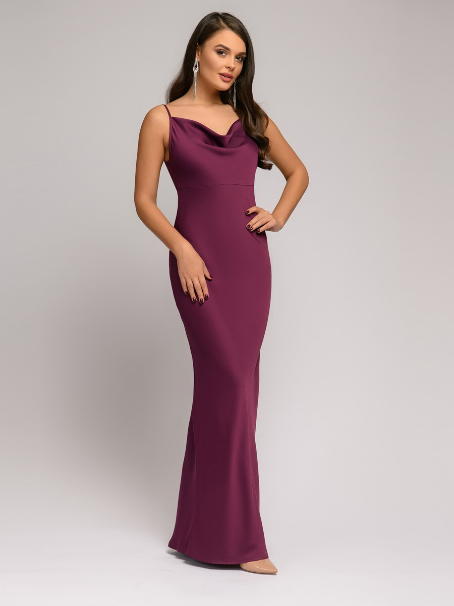 фото Платье женское 1001dress dm01754 фиолетовое 50 ru