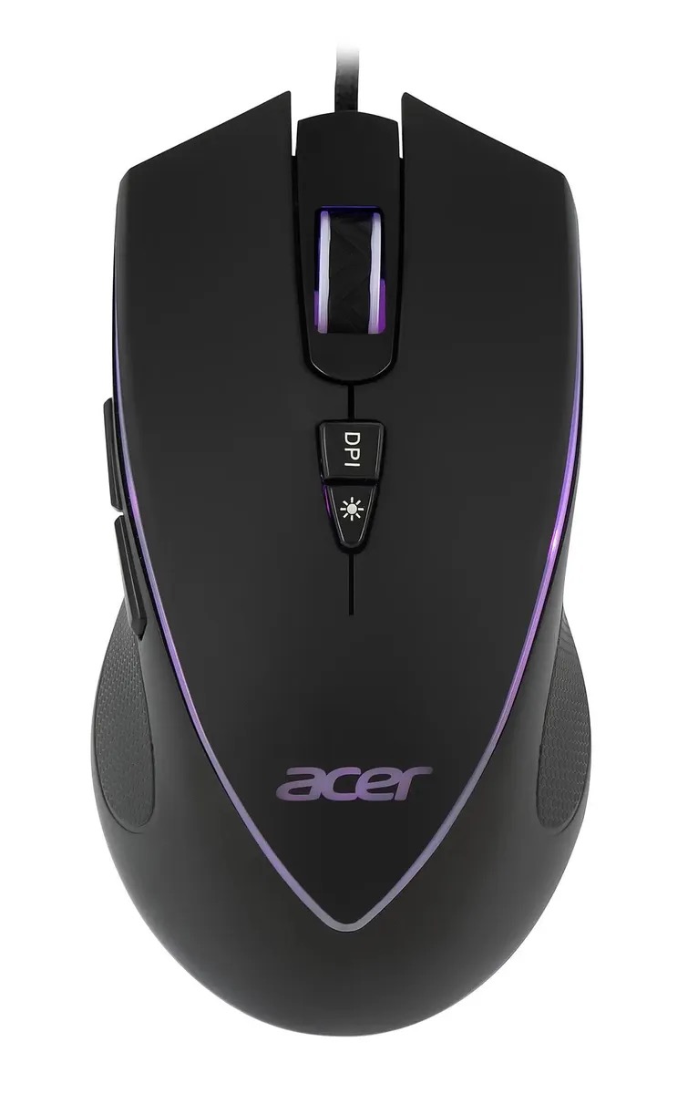 Мышь Acer OMW131, игровая, оптическая, проводная, USB, черный zl.mceee.015