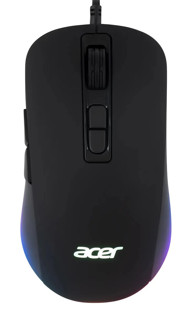 Мышь Acer OMW135, игровая, оптическая, проводная, USB, черный zl.mceee.019