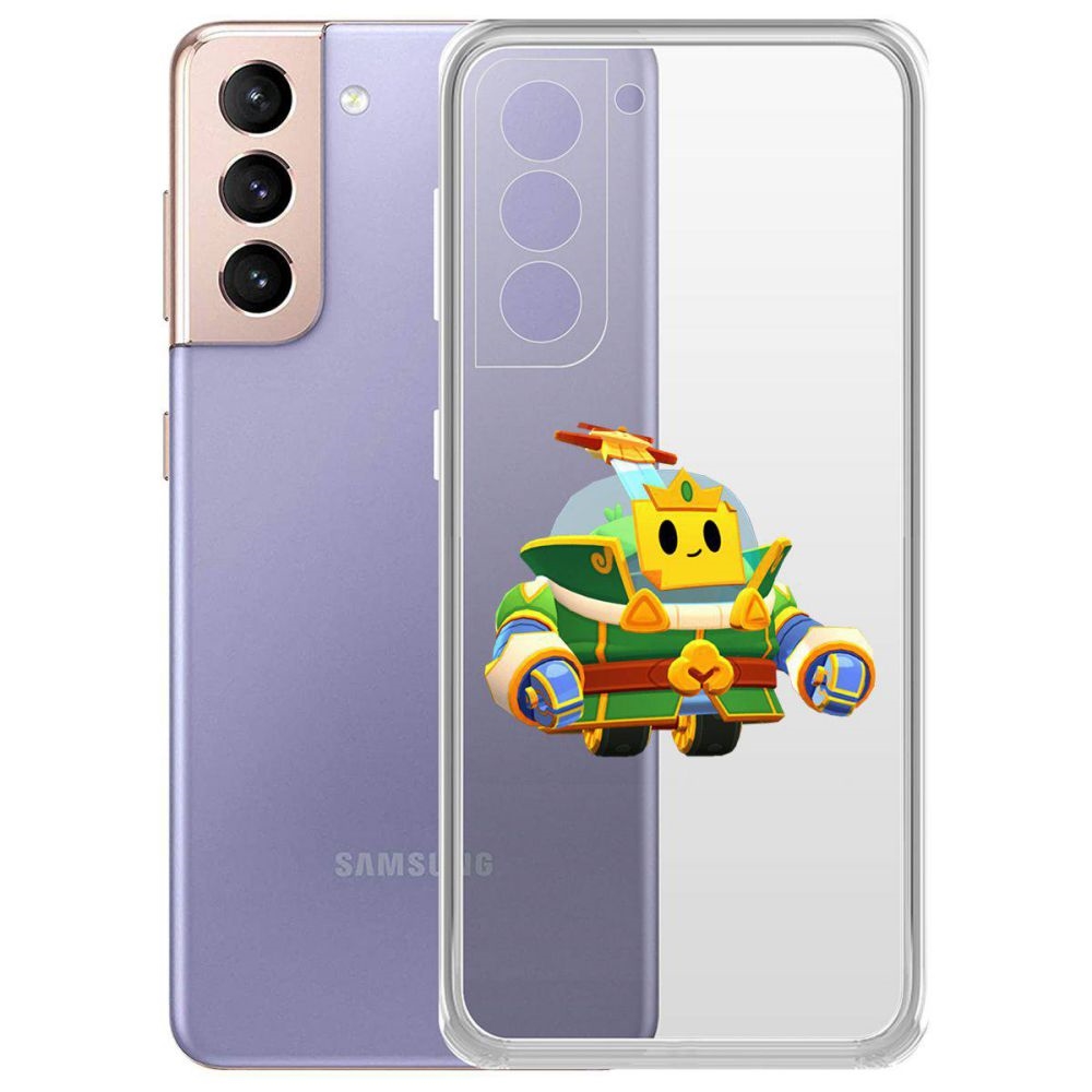 

Чехол-накладка Brawl Stars-Изумрудный Принц Спраут для Samsung Galaxy S21+ (G996)