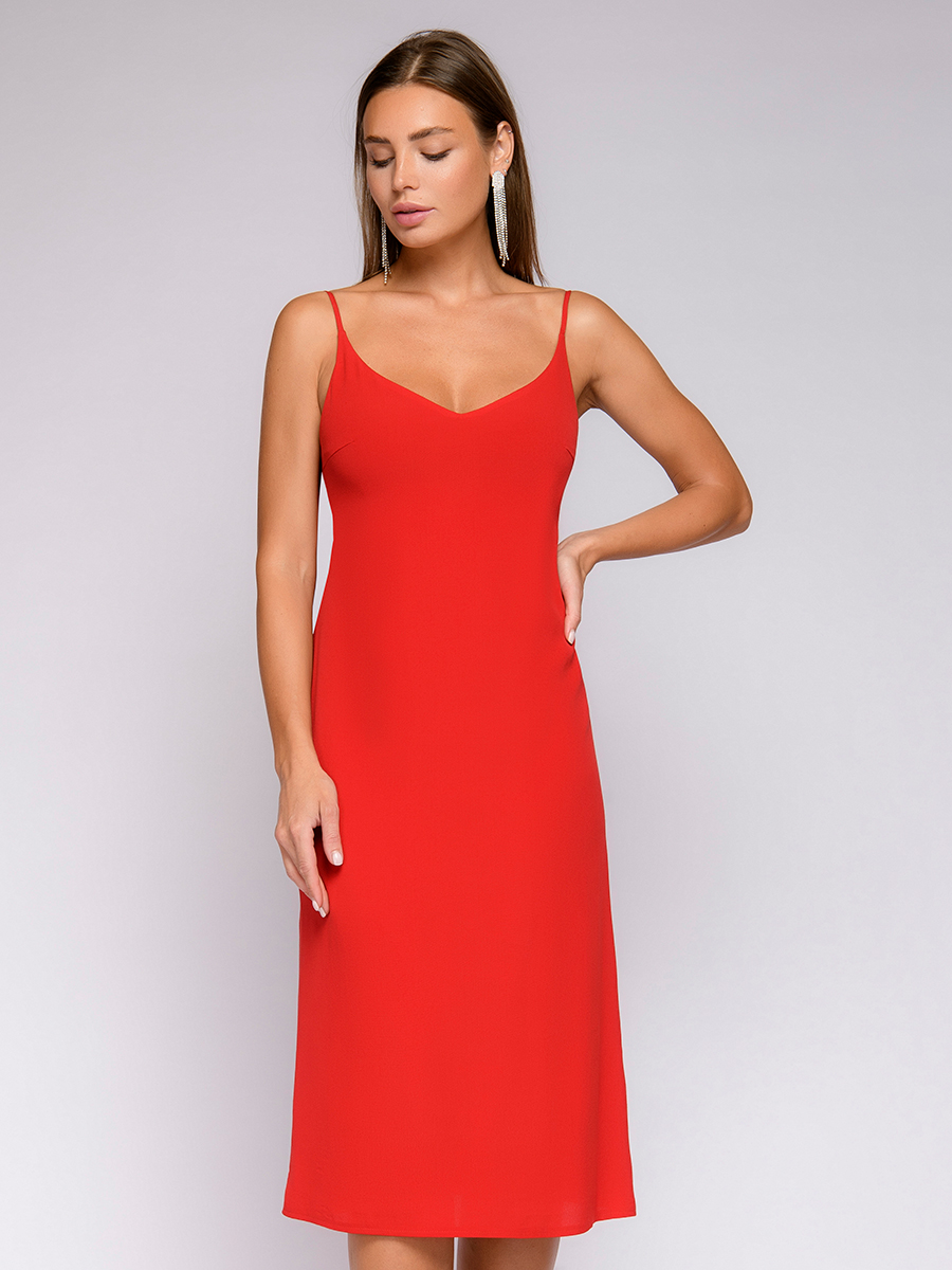 Платье женское 1001dress 0142101-02504 красное 40 RU