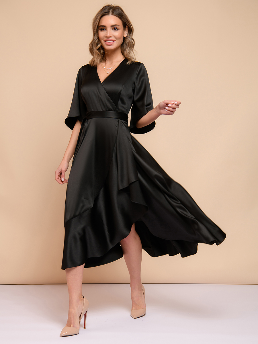 фото Платье женское 1001dress 0132101-02371 черное 40 ru