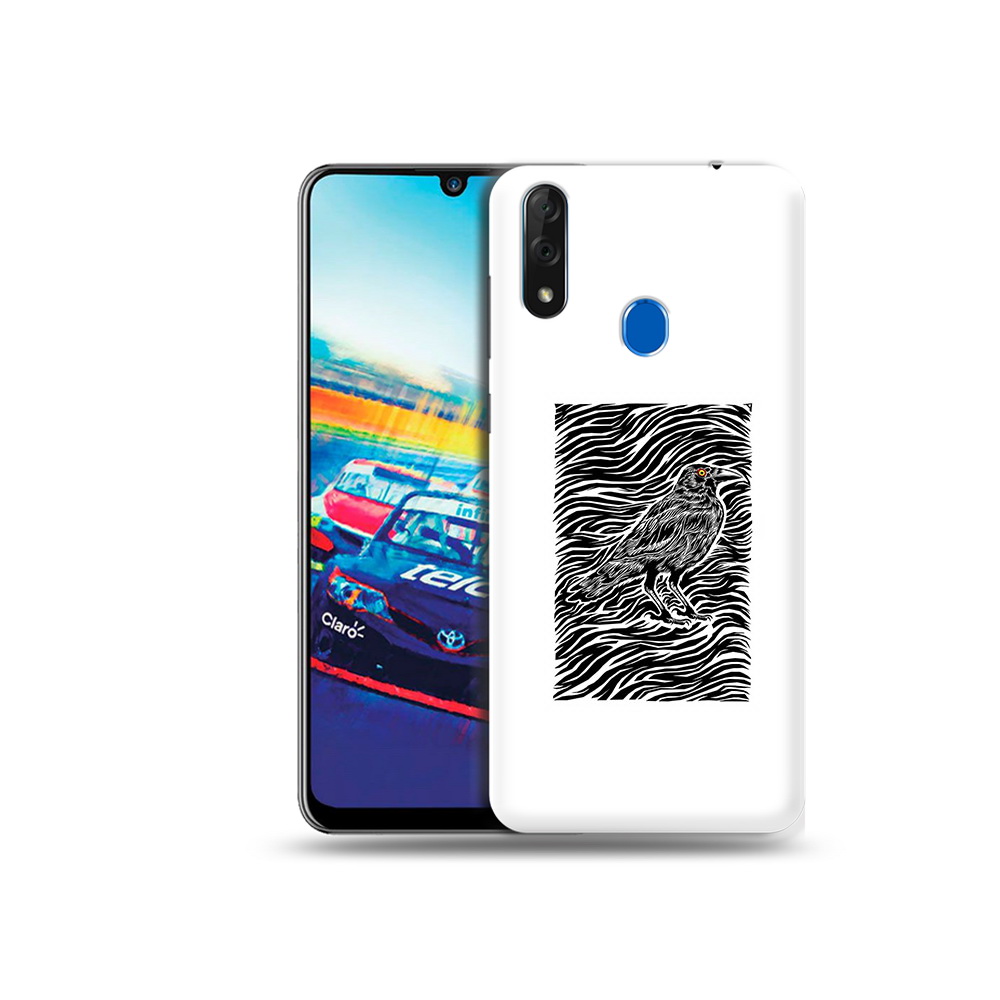 

Чехол MyPads Tocco для ZTE Blade V10 ворон в абстракции (PT136503.455.272), Прозрачный, Tocco
