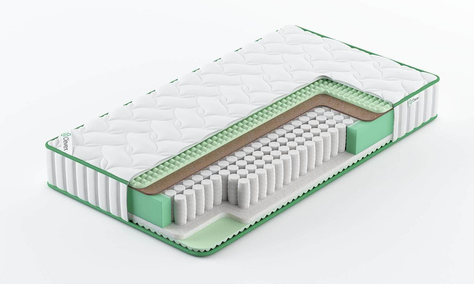 

Матрас Clever Wave Strutto 115x210, Белый, CLEVER WAVE STRUTTO