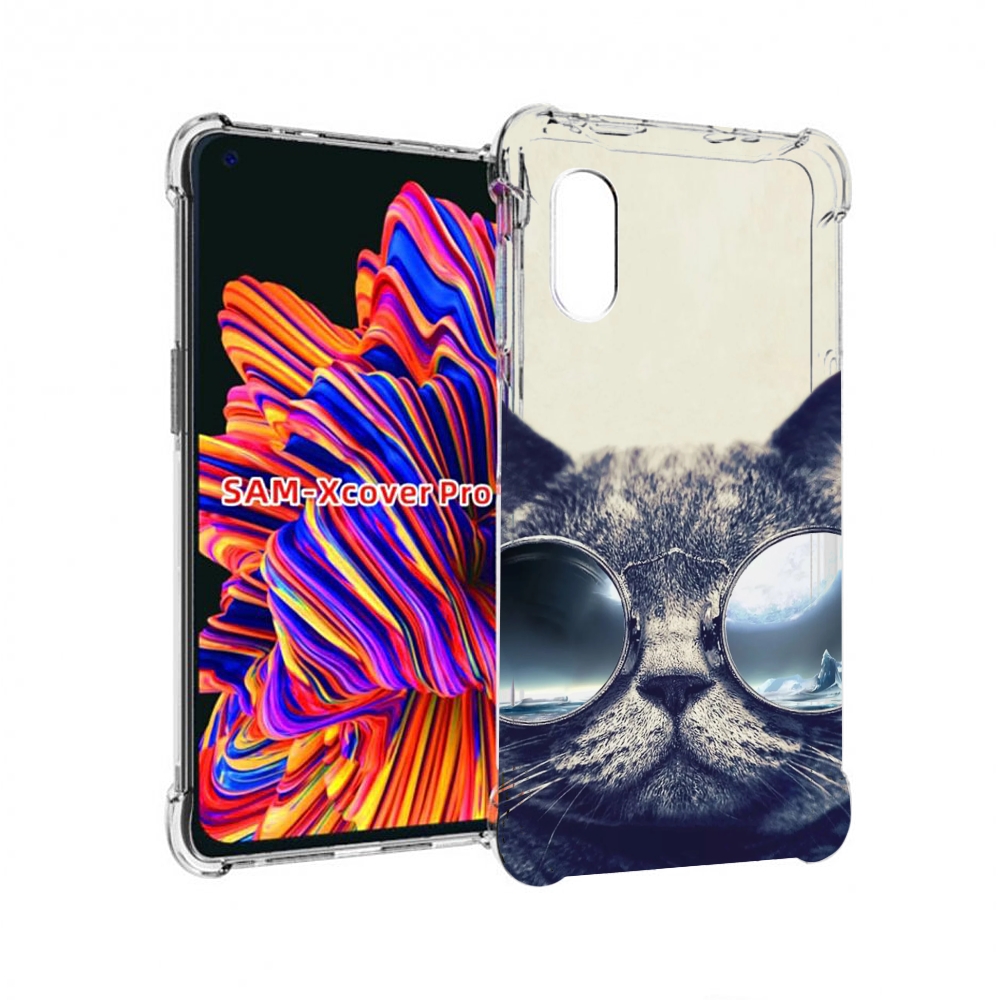 

Чехол MyPads Кот-в-очках-2 для Samsung Galaxy Xcover Pro 1, Прозрачный, Tocco