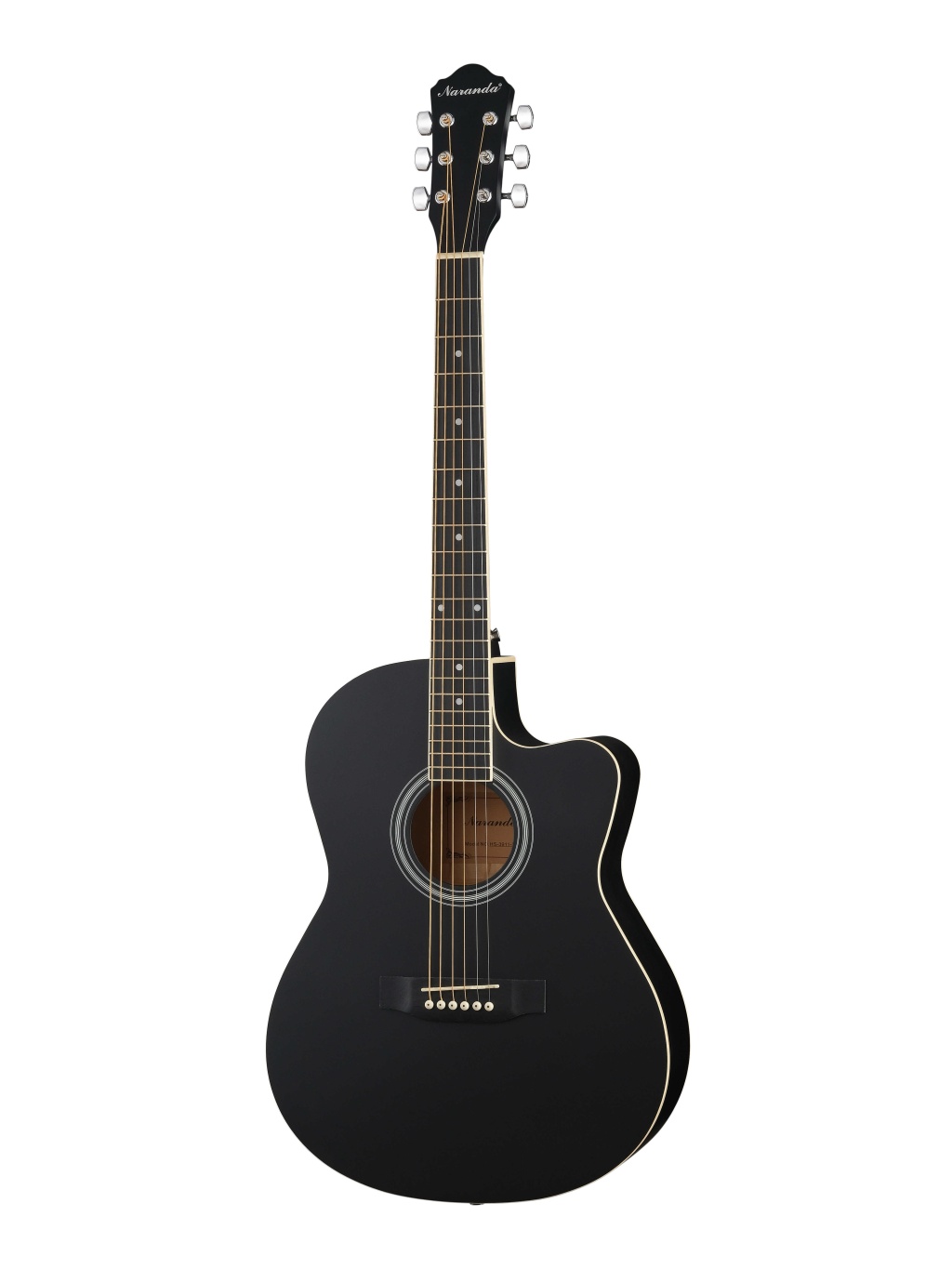

HS-3911-BK Акустическая гитара, с вырезом, черная, Naranda