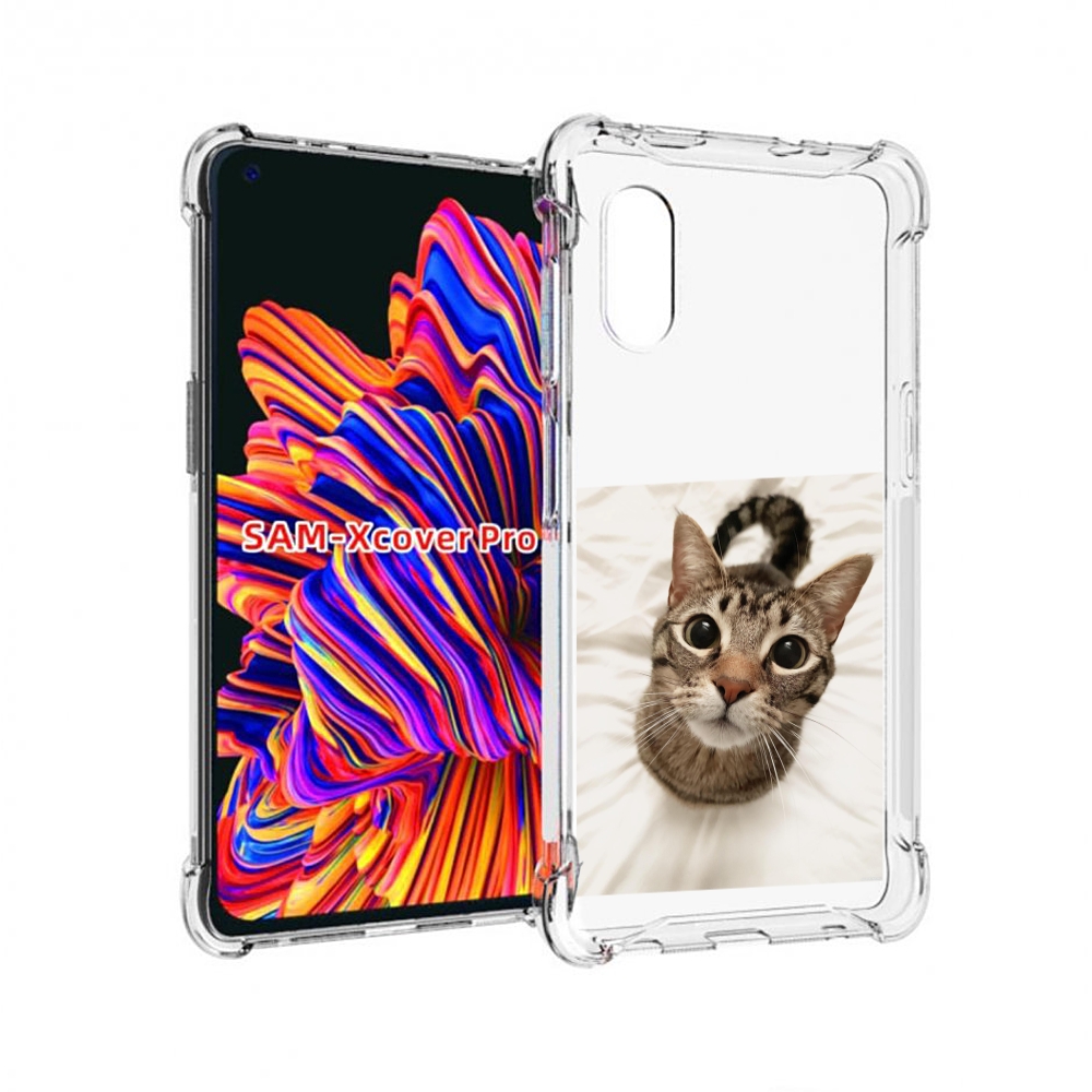 

Чехол MyPads Котик для Samsung Galaxy Xcover Pro 1, Прозрачный, Tocco