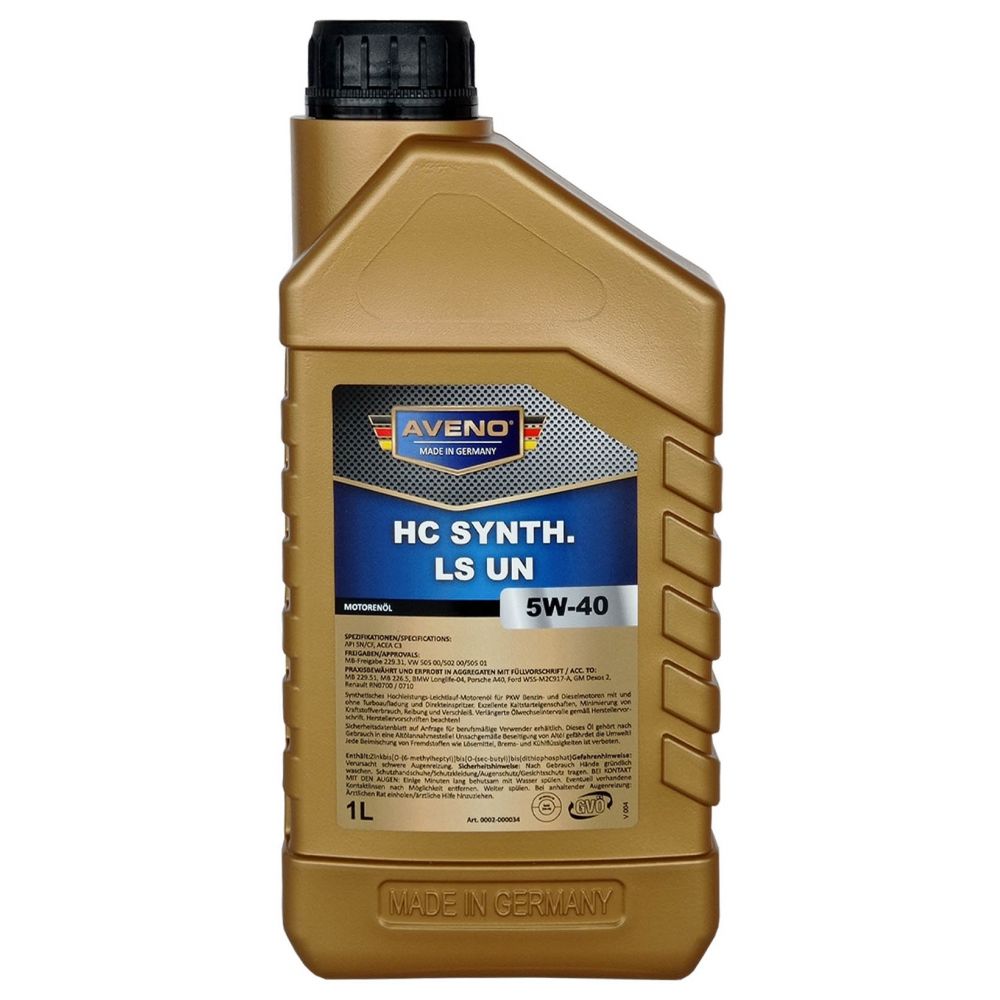Моторное масло AVENO HC Synth. 5W-40 LS UN (1л)