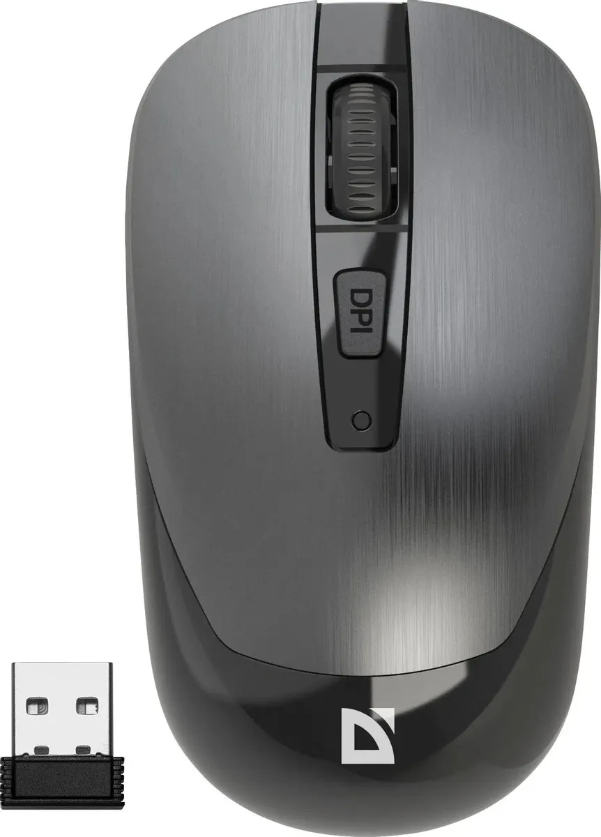 

Беспроводная мышь Defender Wave MM-995 серебристый (52993), Wave MM-995