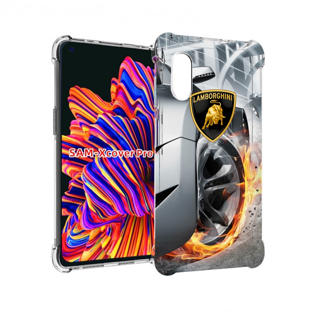 

Чехол MyPads Ламборгини мужской для Samsung Galaxy Xcover Pro 1, Прозрачный, Tocco