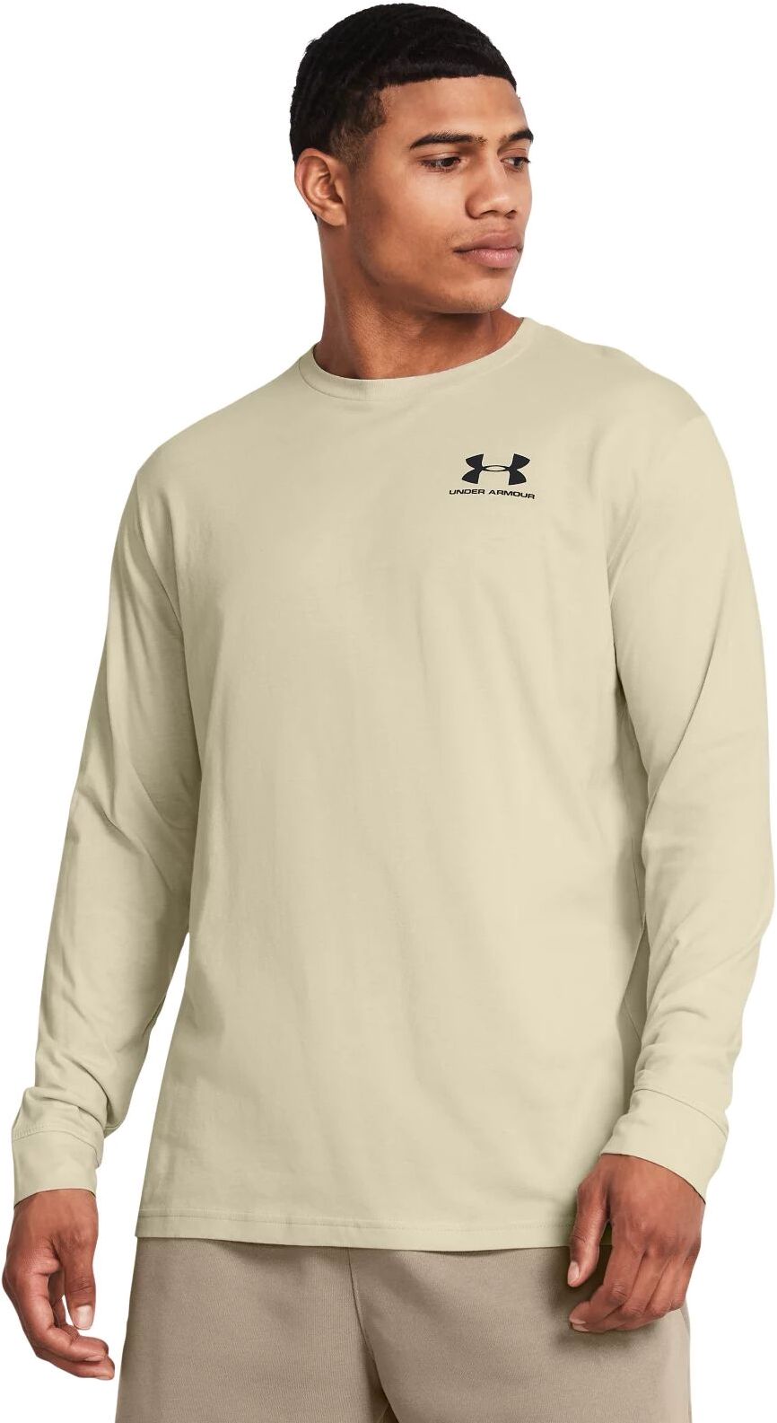 

Лонгслив мужской Under Armour UA SPORTSTYLE LEFT CHEST LS бежевый LG, UA SPORTSTYLE LEFT CHEST LS